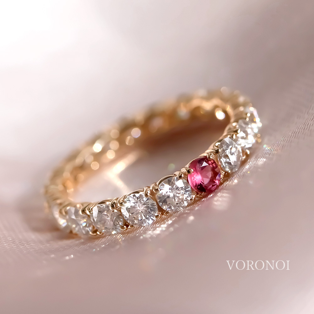 誕生石×モアサナイト K10 フルエタニティリング発売開始 – VORONOI