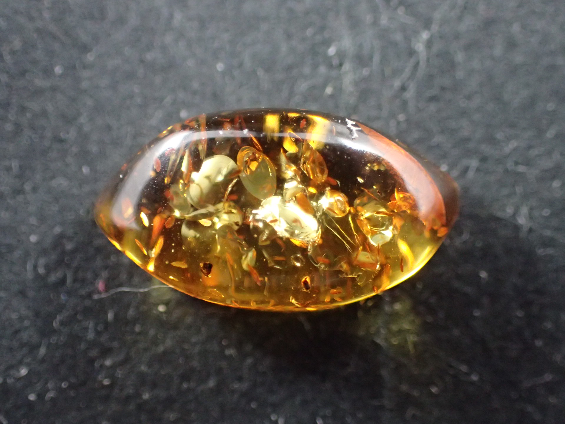 最高品質天然バルティックアンバー（Amber）琥珀 マーキスカット