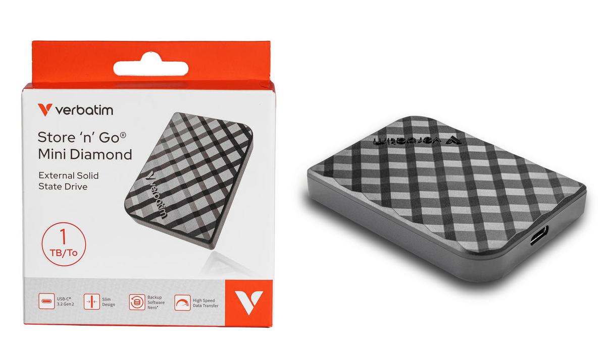 Verbatim】バーベイタム 超小型SSD Store 'n 'Go Mini Diamond (512GB