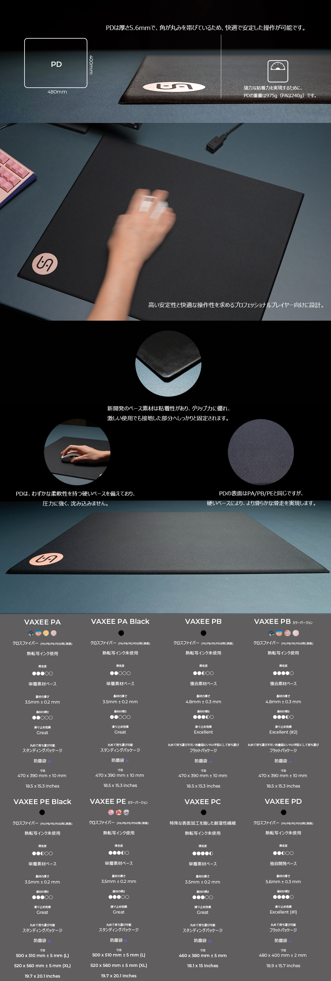 VAXEE PD_マウスパッド_通常の製品_製品 | VAXEE 日本語 :: 日本