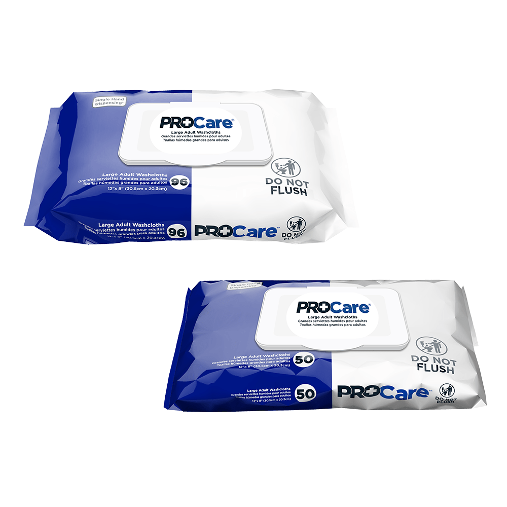 PROCare Wipes Adult Washcloths | CRW-050, CRW-096