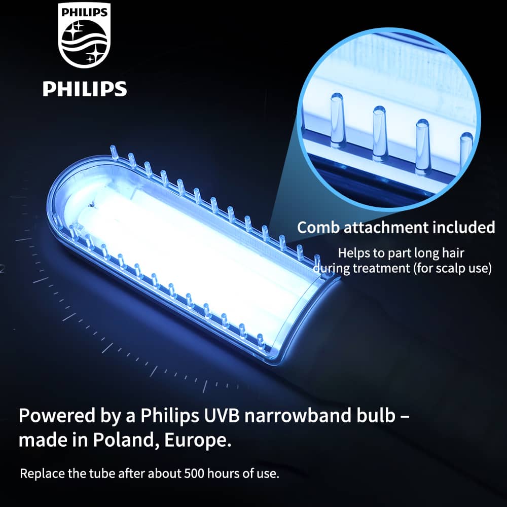 Philips BU‑1S UVB Lamp (311nm) – At‑Home Vitiligo & Psoriasis