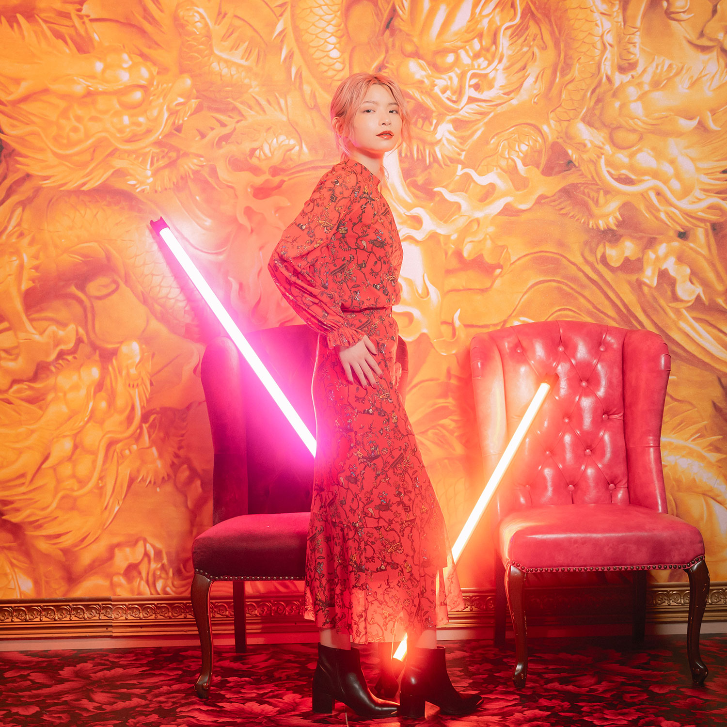 超美品 VIVIENNE TAM ピンク スカジャン 【公式通販】