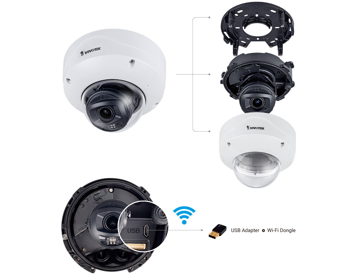 VIVOTEK FD8167A 防犯カメラ 3台セット FD8167A VIVOTEK ネットワーク