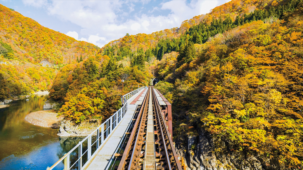 秋の会津鉄道 お座トロ展望列車【4K撮影作品】【ブルーレイ】｜ビコム