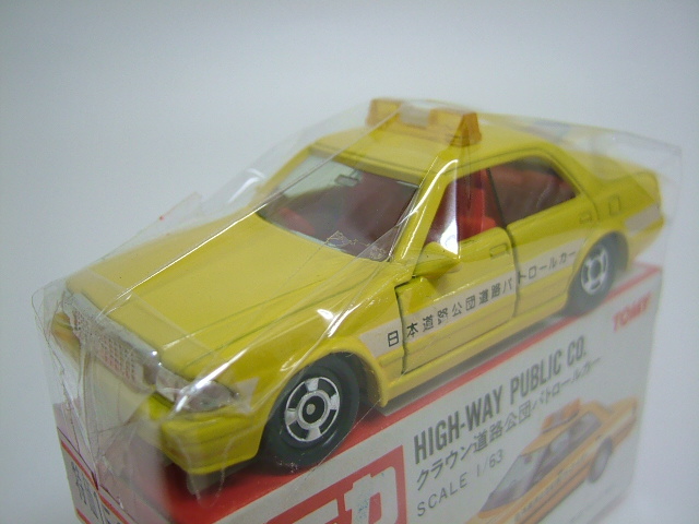 赤箱トミカ（絶版・日本製） No.28 クラウン道路公団 パトロールカー