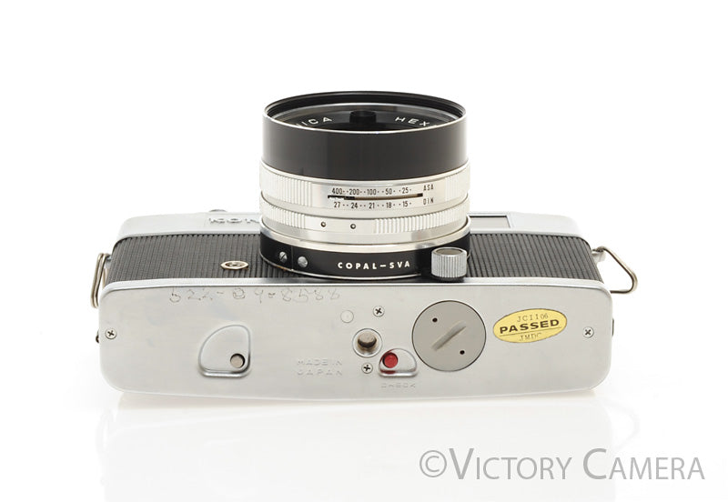 Konica Auto S2 Chrome 35mm Rangefinder w/ 45mm f1.8 Lens -New Seals- [
