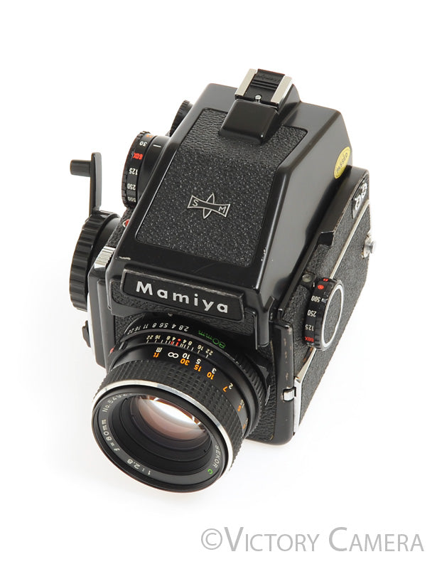 Mamiya m645 m 645 Camera w/ Eye Level & 80mm f2.8 C Lens [EXC]