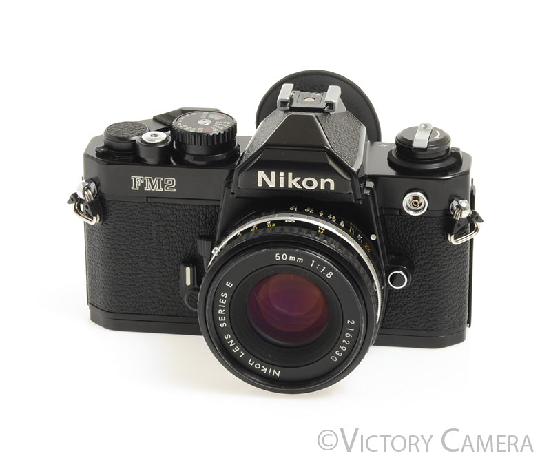 Nikon FM-2n FM2n Black Camera Body w/ 50mm f1.8 AI-S Lens -Good Seals-