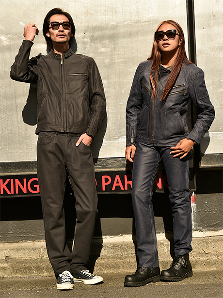 RFVL-2001/D SINGLE RIDERS LEATHER JAC | VICTORY KISS