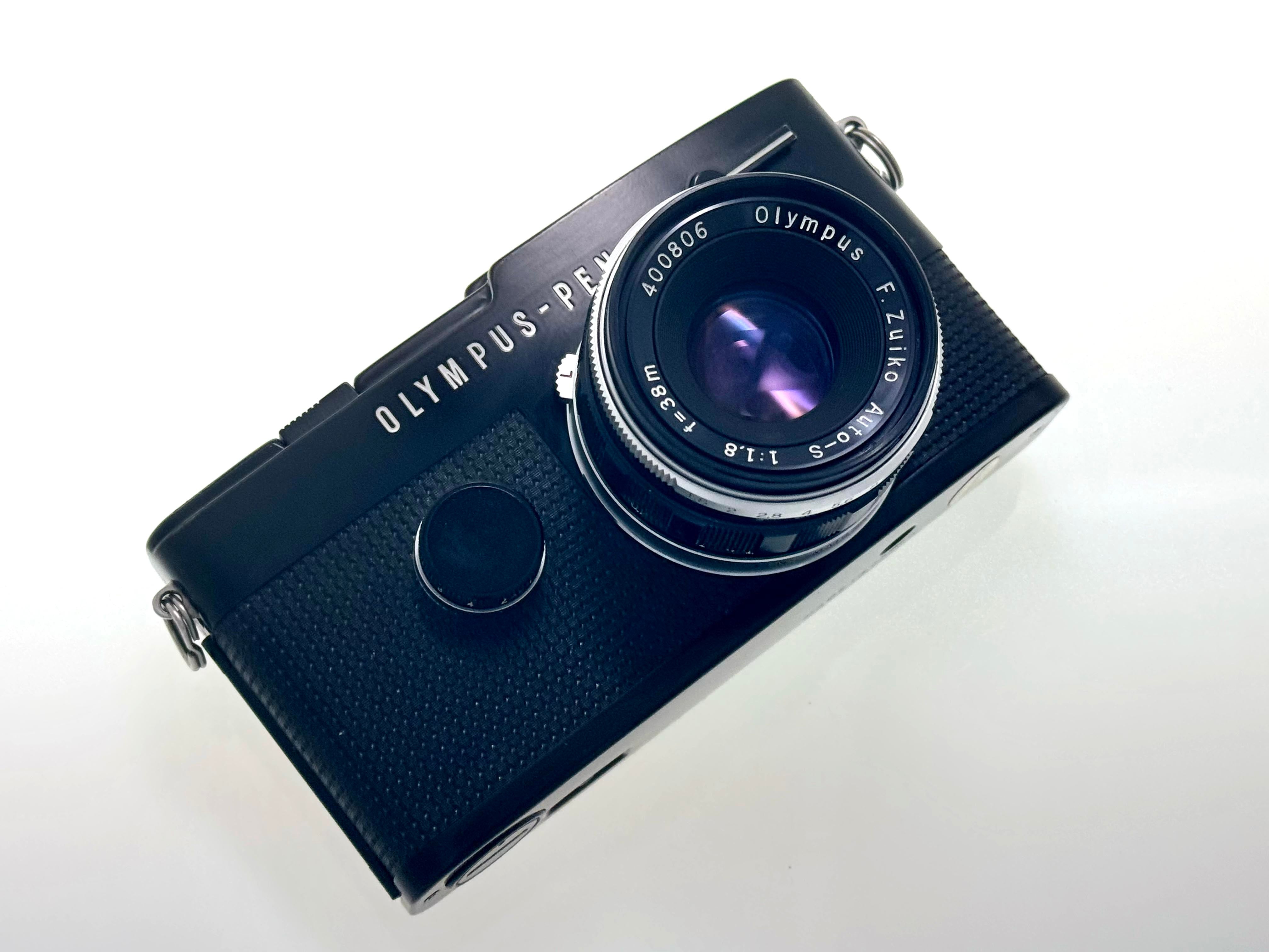 Vintage Black Olympus Pen FT Half-Frame Film Camera with Zuiko