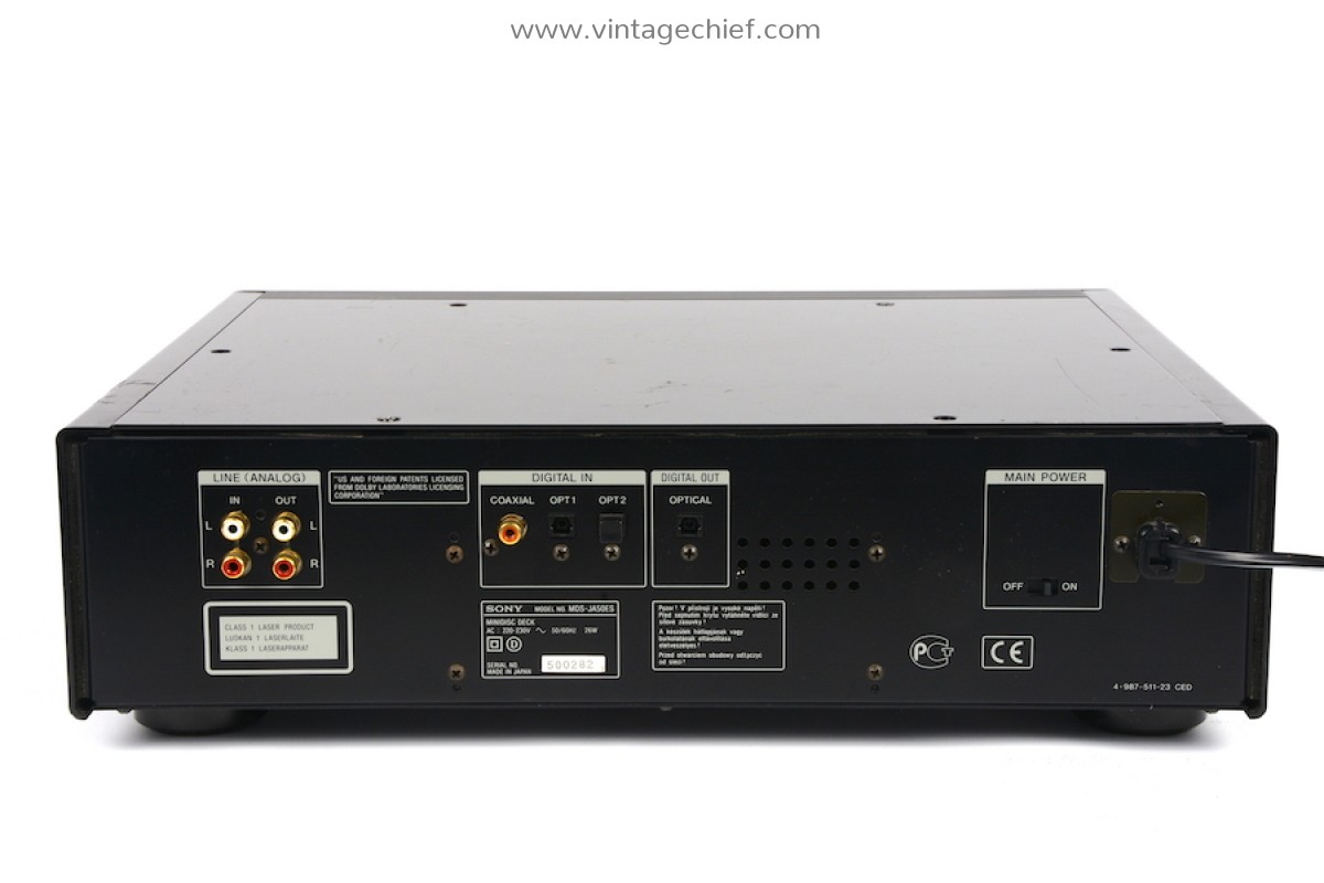 Sony MDS-JA50ES MiniDisc Recorder | Sony ES | Defective | For