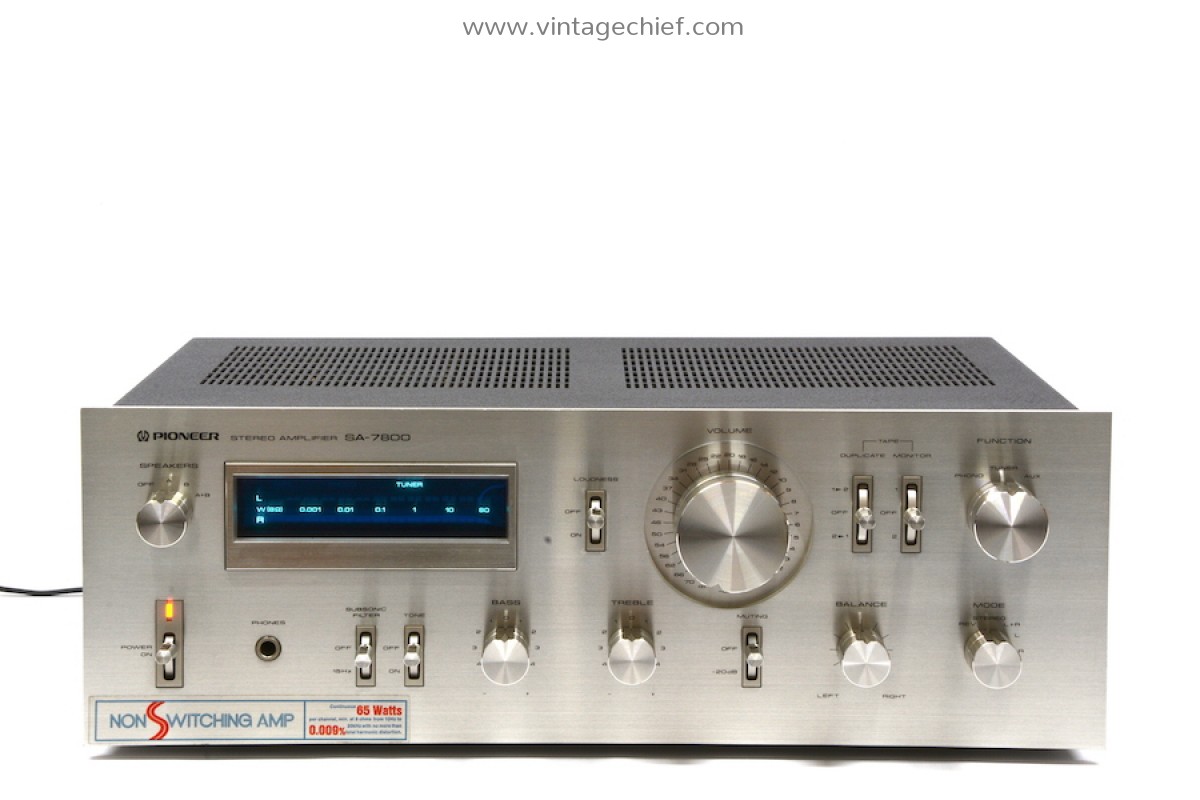 Vintage Pioneer SA-7800 Amplifier | Blue Line Series | Serviced