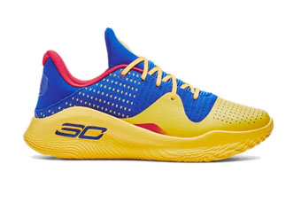 Curry 4 Low FloTro Blue/Yellow 3026620-400 UnderArmour アンダー