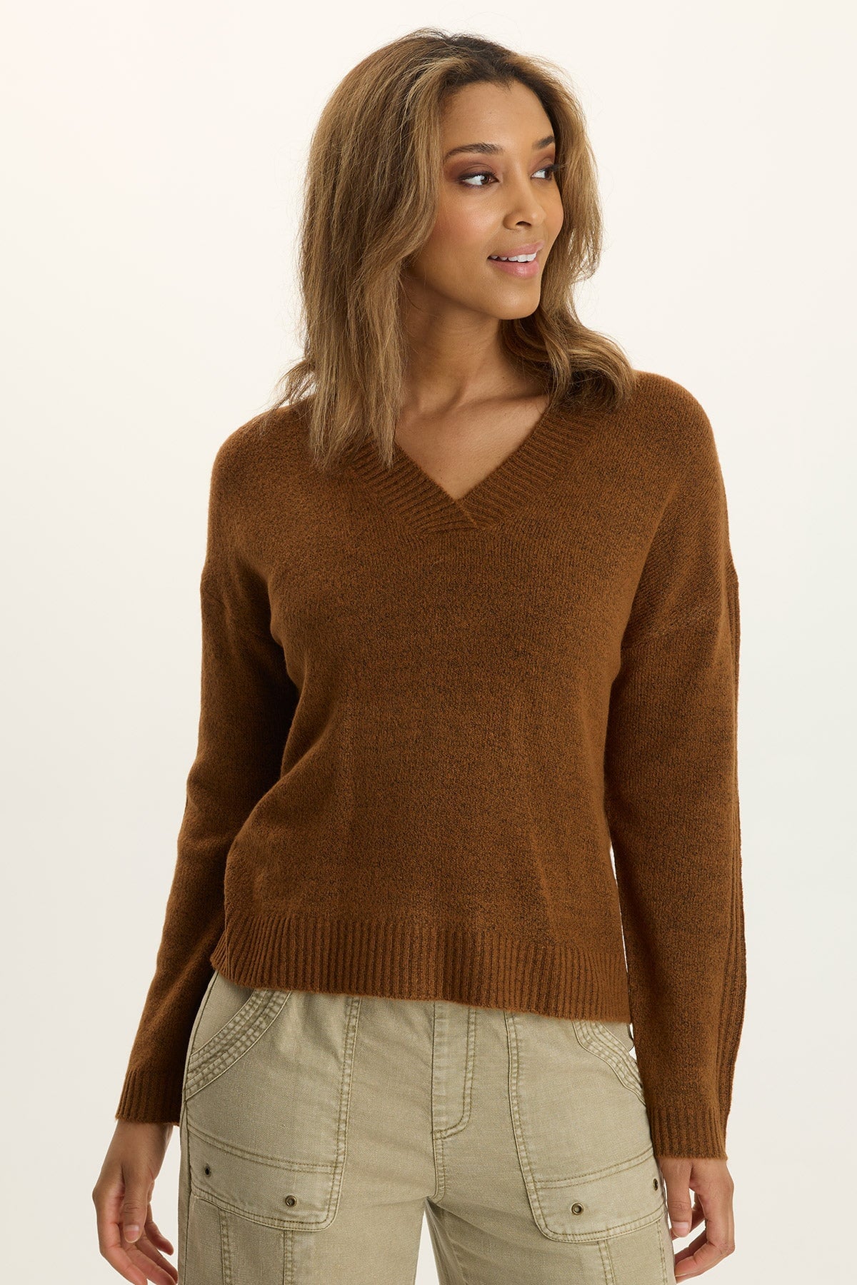 Wearables Ambrose Relaxed-Fit Knit V-Neck Sweater