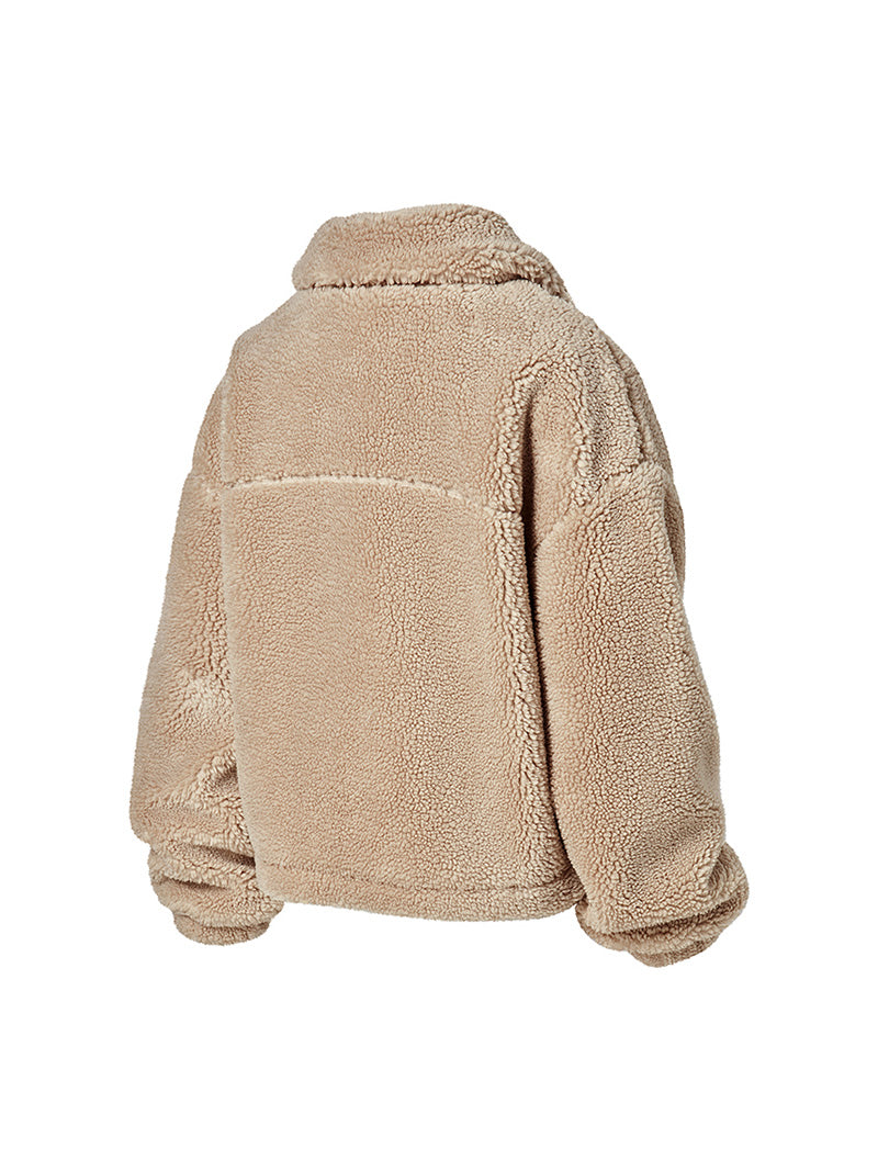 シェルパ ハイネック アウトポケット ジャンパー