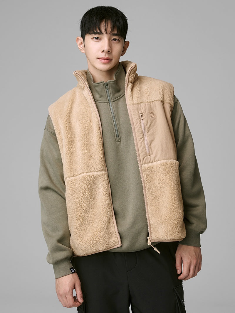 XEXYMENS XTMVT01J3 マルチポケット フリース ベスト