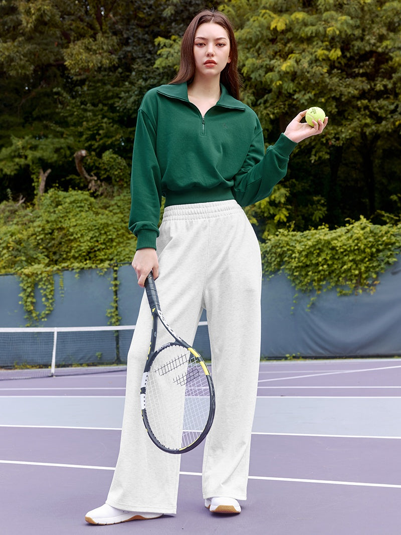 XTFHZ01J3 ロゴ入り ハイネック ハーフジップアップ スウェット