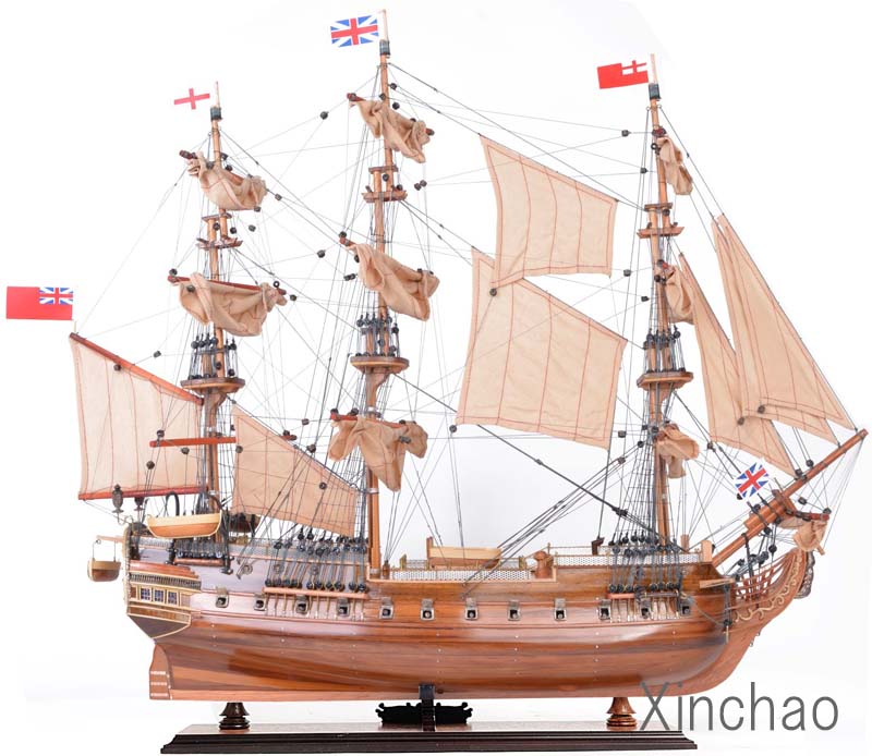 美しい帆船・HMS サプライズ72cmL ・Museum Model完成品 | シンチャオ