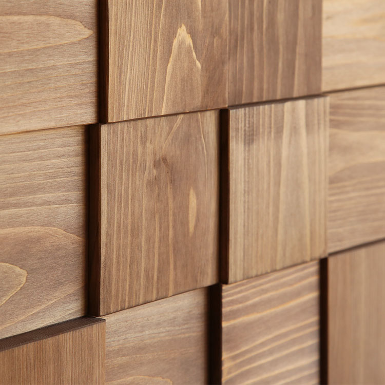 ウッドアートパネル 2×2 brown｜家具と木製時計・木製雑貨の専門店キシル