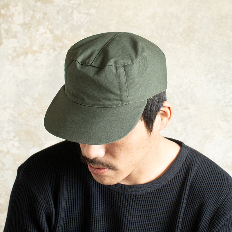 フランス ワークキャップ オリーブ / 有限会社やまもと卸部