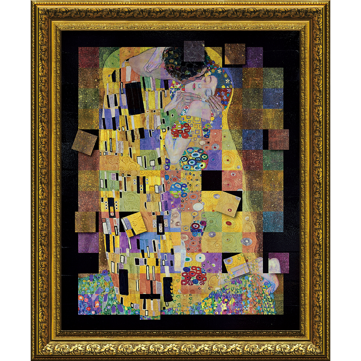 クリムト The Kiss ザ・キス 壁掛け 大判 絵画 額縁 クリムト The Kiss