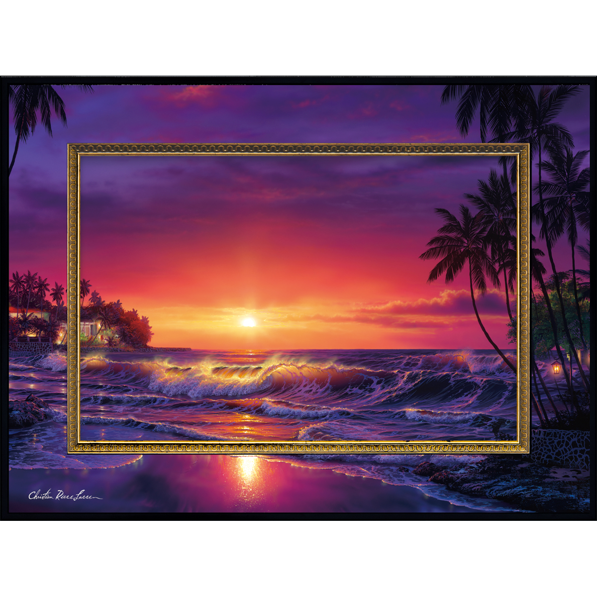 クリスチャン・リース・ラッセン ビッグアート「アンバー ドーン（M