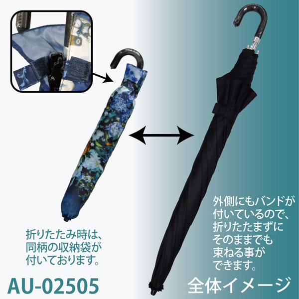 名画折りたたみ傘(ルノワール「大きな花瓶」)晴雨兼用 | ユーパワー