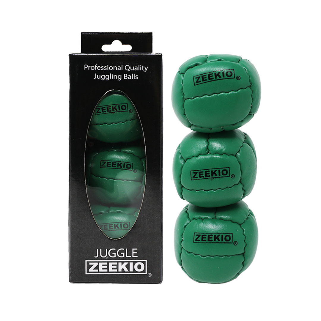 Zeekio Galaxy Juggling Balls - Premium 12 Panel Genuine Leather