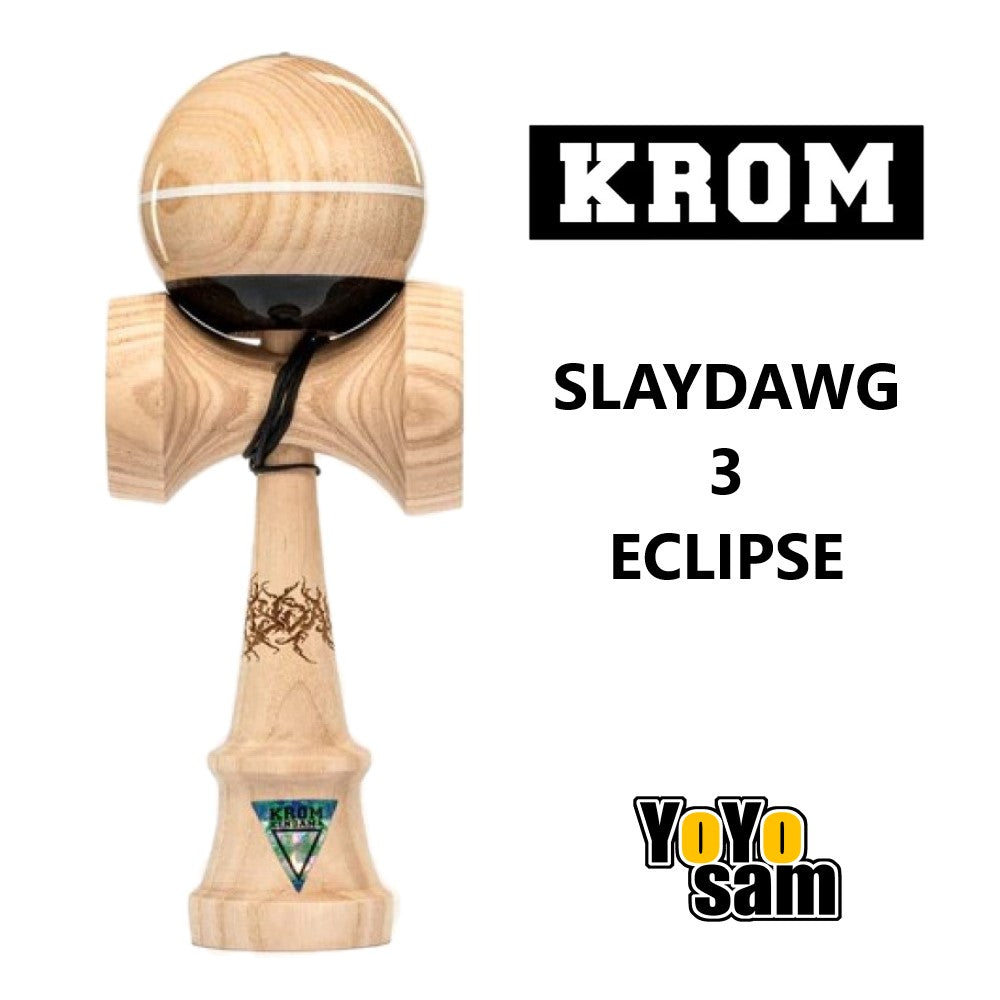 KROM Kendama SLAYDAWG 3 (SD3) ECLIPSE Kendama - with RFS Sticky