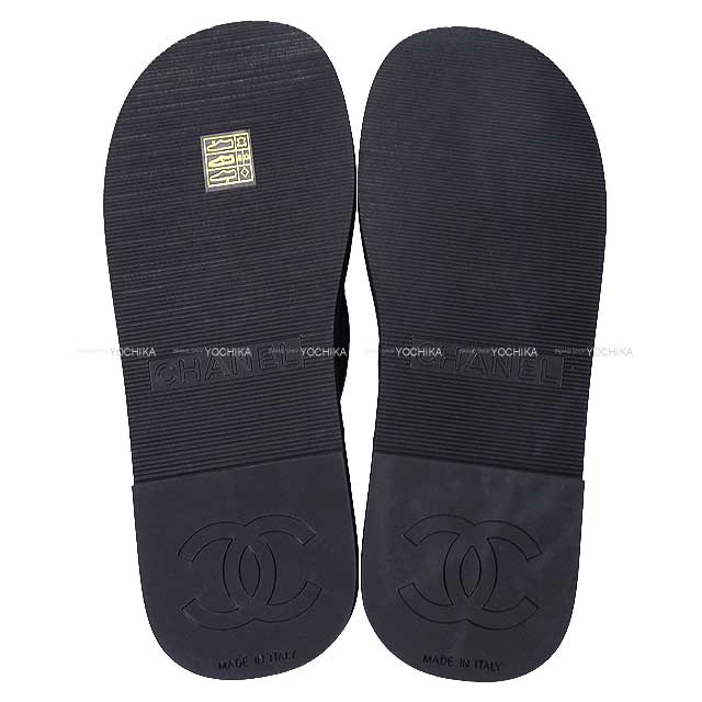 2024年 春夏 新作 CHANEL シャネル サンダル トング ココマーク #37 黒