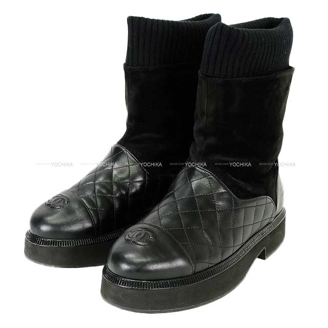 渋谷並木橋店】2021年秋冬 CHANEL シャネル ブーツ マトラッセ ココ