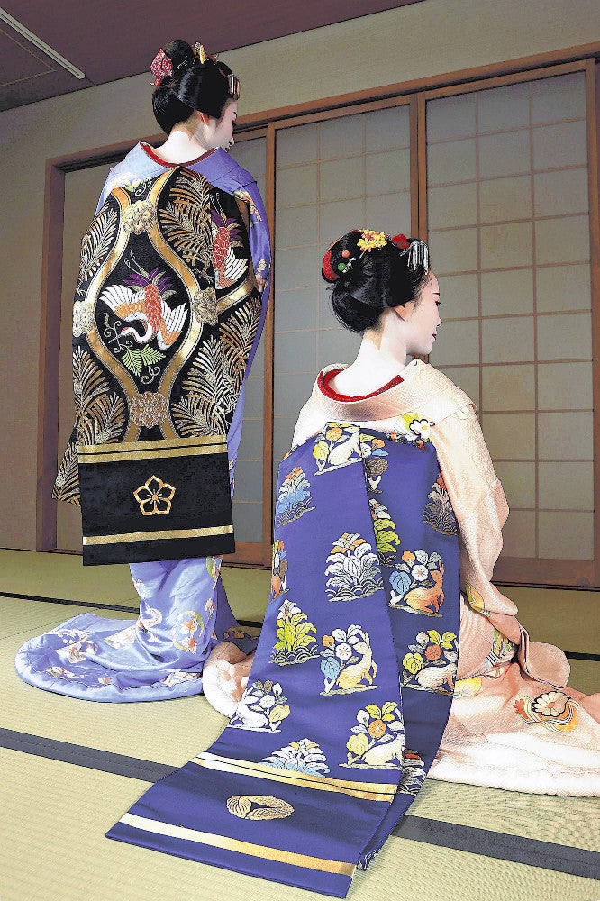 だらりの帯」…舞妓の象徴、優美な6．6メートルの西陣織：地域