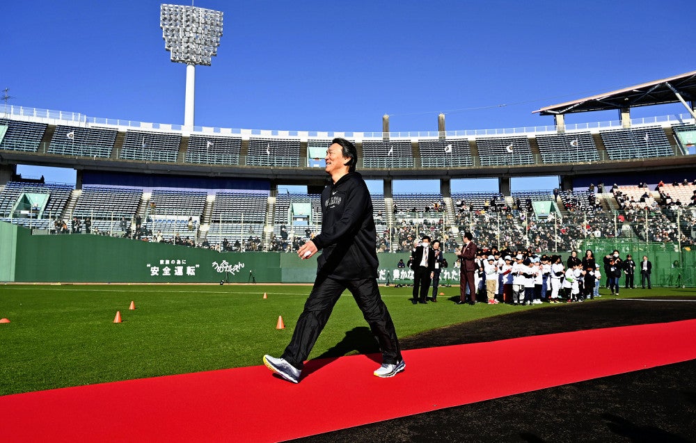 松井秀喜さん「ちょっとレッドカーペットが短いかな」とジョーク