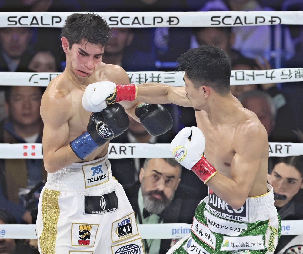 ボクシング中谷潤人が3回KO勝ち、バンタム級王座3度目の防衛