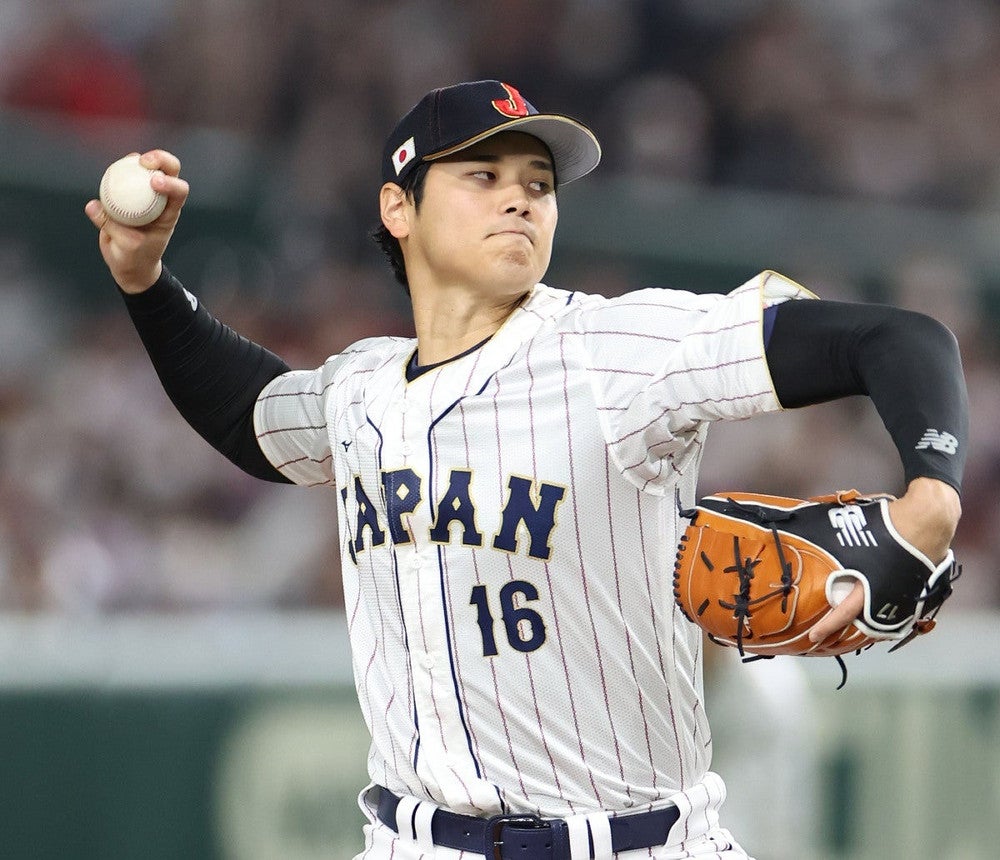 WBC:WBC侍ジャパン、大谷翔平は4回1安打無失点で4打数2安打2