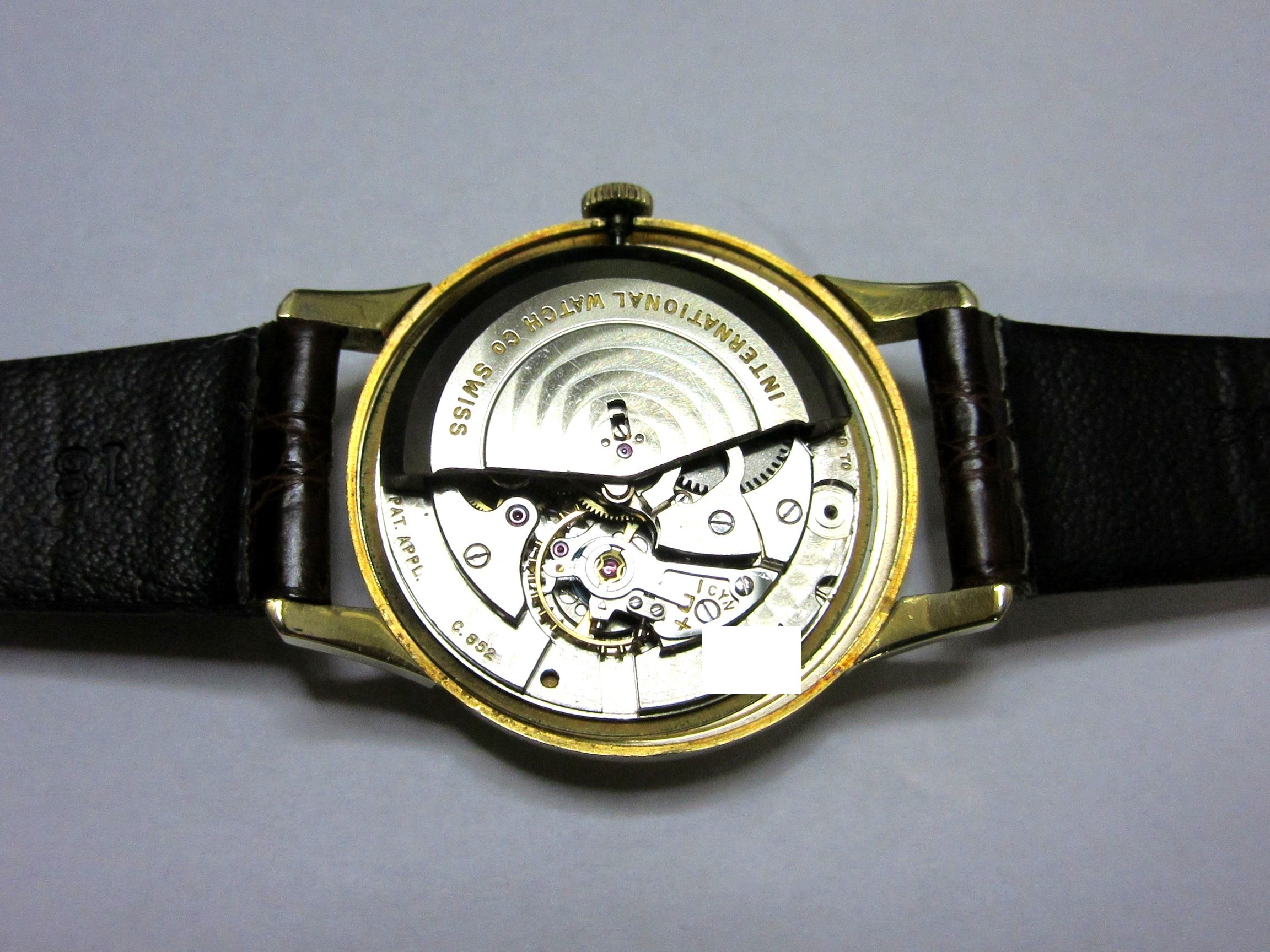 IWC K18YG無垢 機械式自動巻ムーブぺラトン式 Cal-852 フルオリジナル