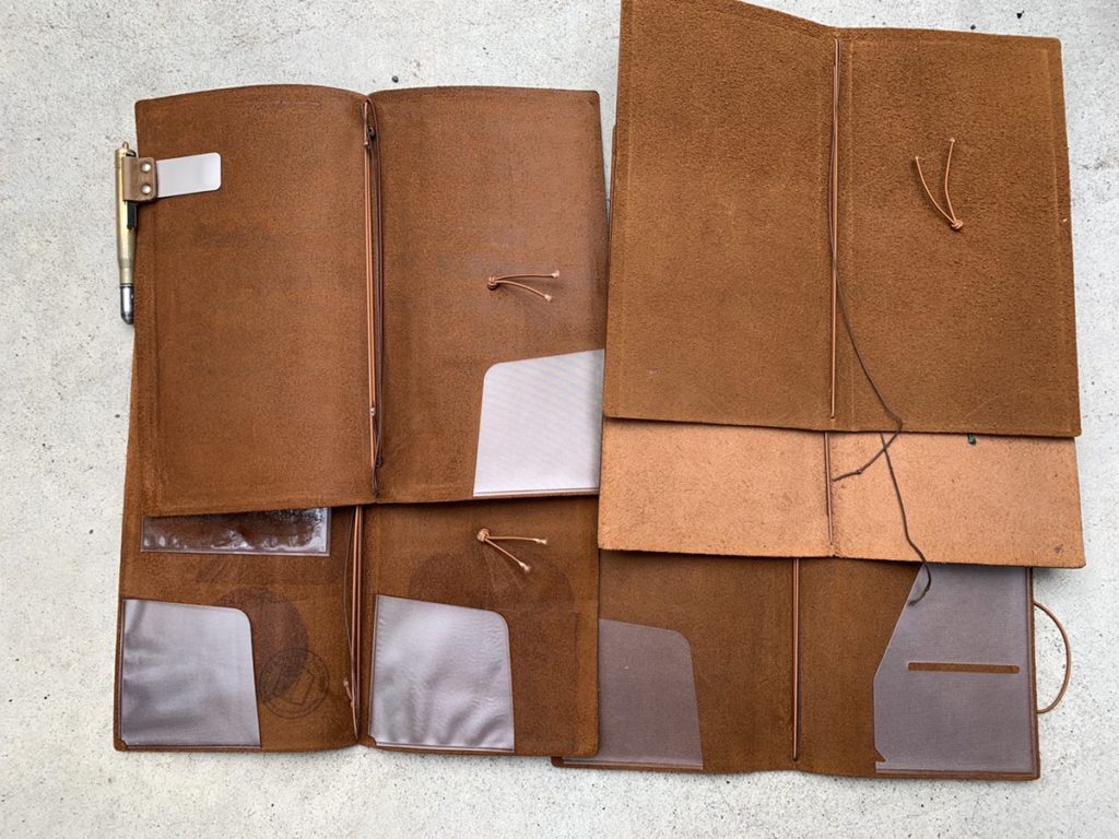 トラベラーズノートレギュラーサイズのキャメルを色々と見てみよう