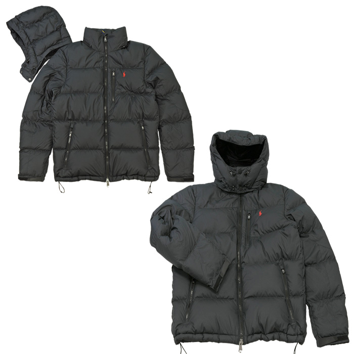 POLO ラルフローレン メンズダウンジャケット フード着脱可能