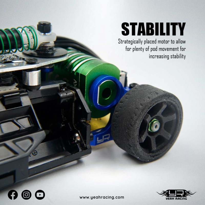 Aluminum Motor Mount 90-94mm(LHM / RM) For Kyosho Mini-Z MR-03/MR-04