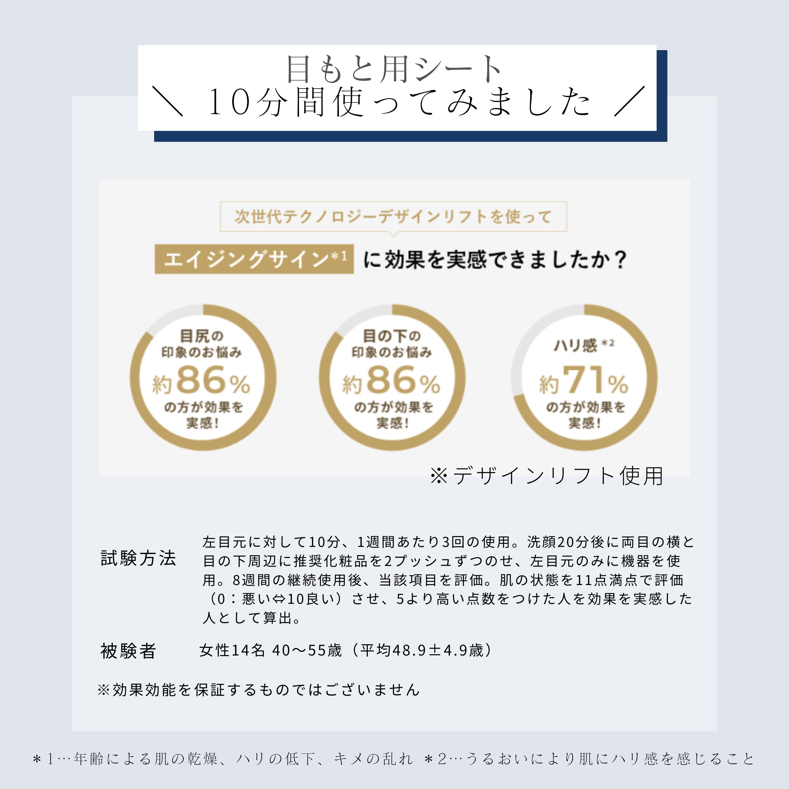 デザインリフトモア目もと＆口もとWケア4ヵ月コースD（C1）｜ヤーマン