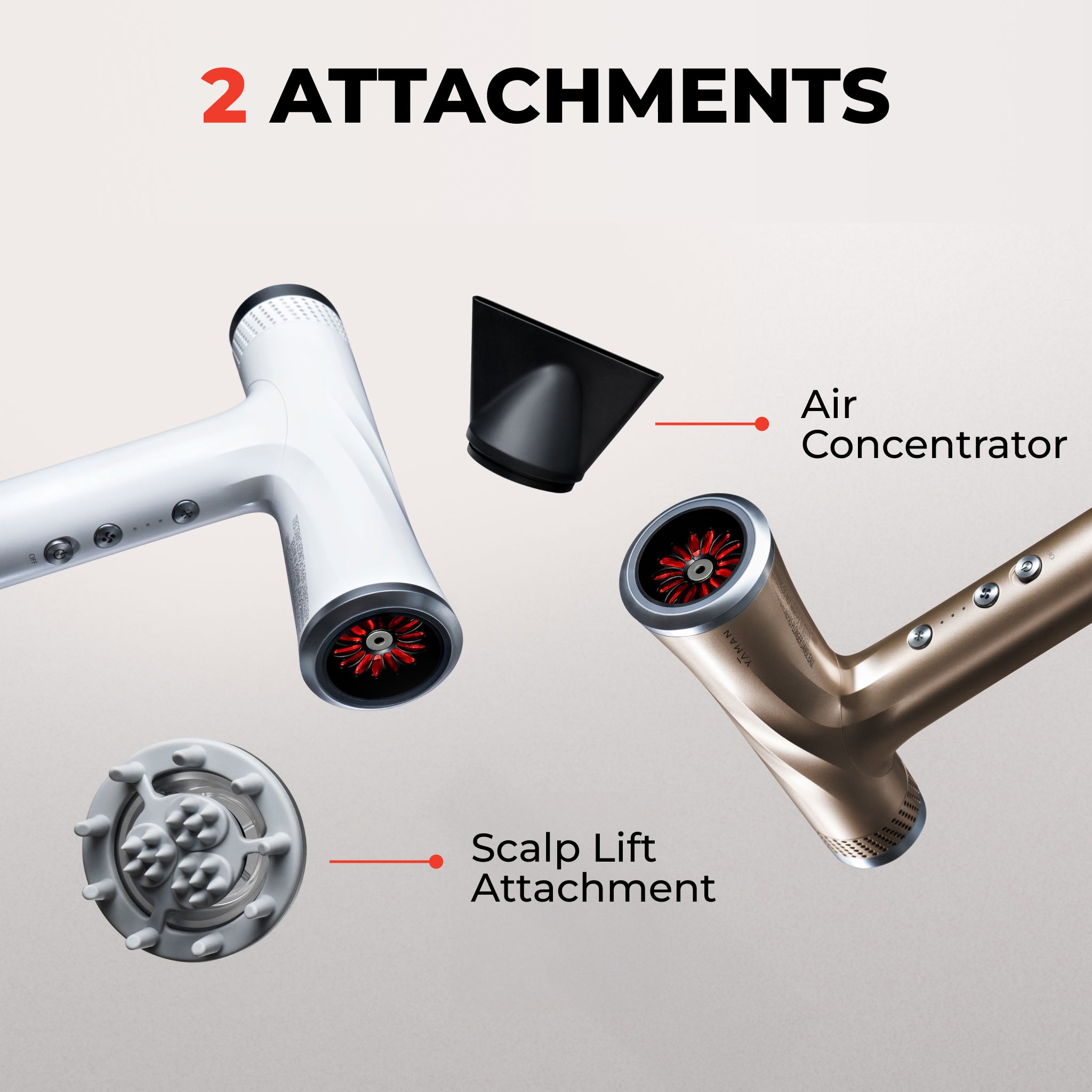 YA-MAN SPA STYLER® Blow Dry + Scalp Massage – With Red Light +