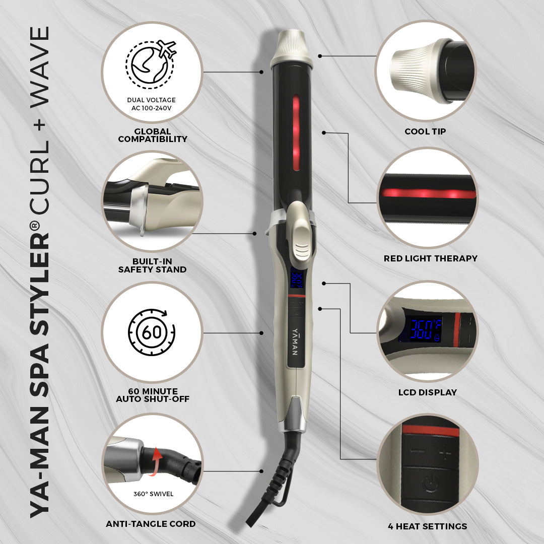 YA-MAN SPA STYLER® Curl + Wave 1.25