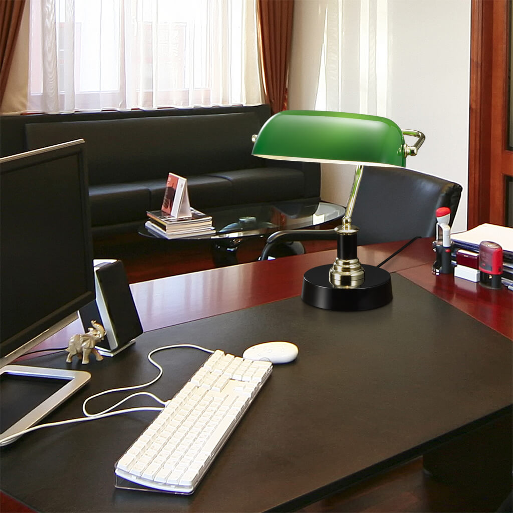 アンティーク風スタンドE17ガラスセード グリーン｜YAZAWA CORPORATION