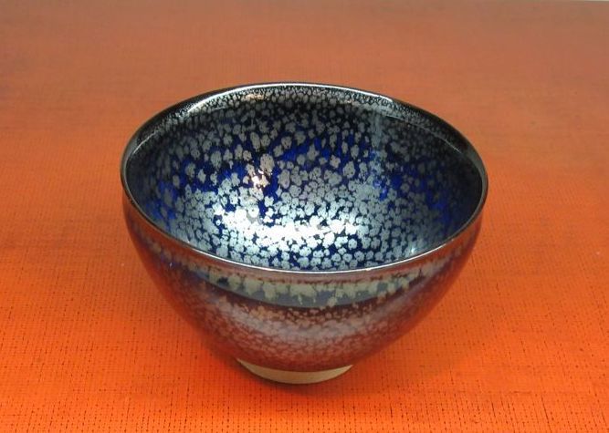 清水焼 鎌田幸二 作 油滴天目 （ゆてきてんもく）5客1組｜清水焼・陶器