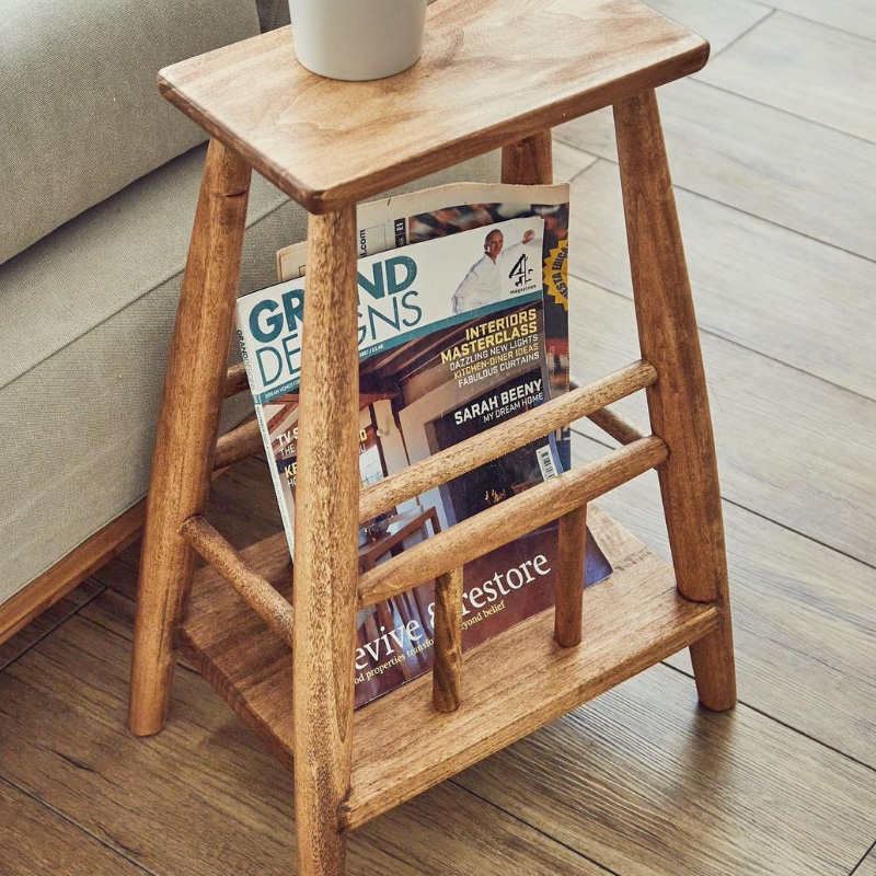 サイドテーブル[レクチェ] マガジンラック スツール 板座 | アンジー nora.