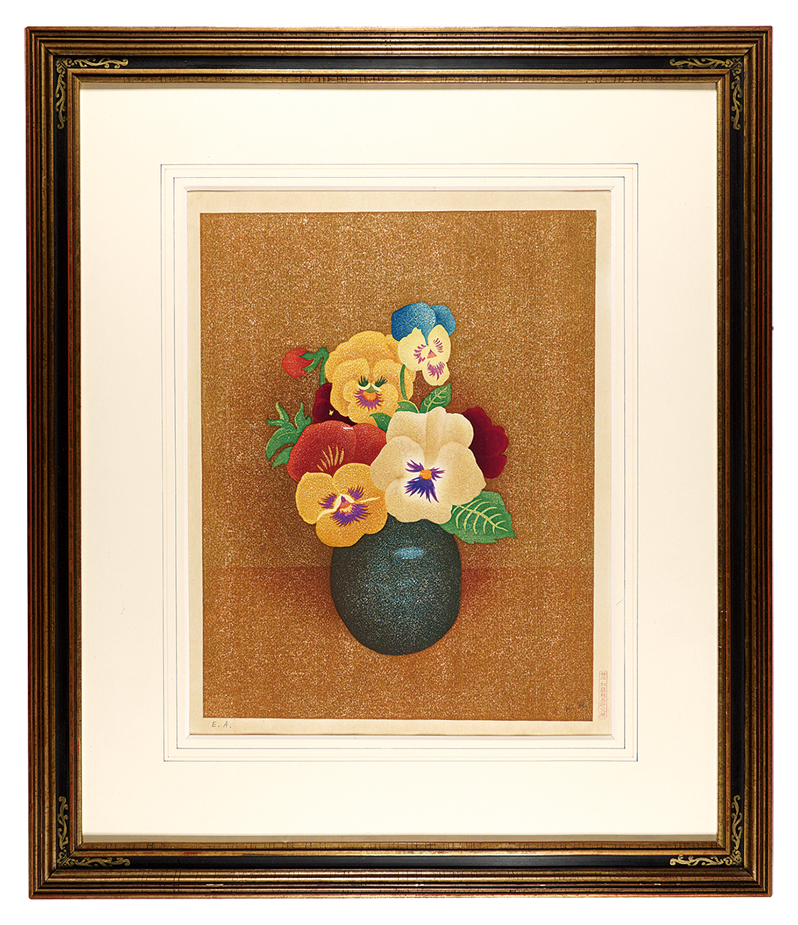 岡鹿之助「三色すみれ」 | 山田書店美術部オンラインストア