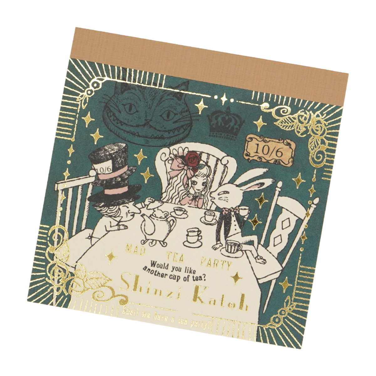 木野瀬印刷 ブロックメモ アリス MAD TEA PARTY | かぜと