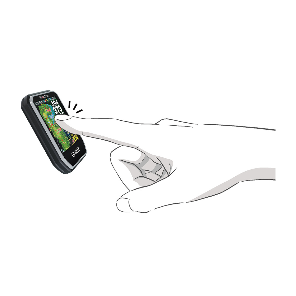 ハンディタイプ GPSゴルフナビ Shot Navi Granz | かぜとゆき