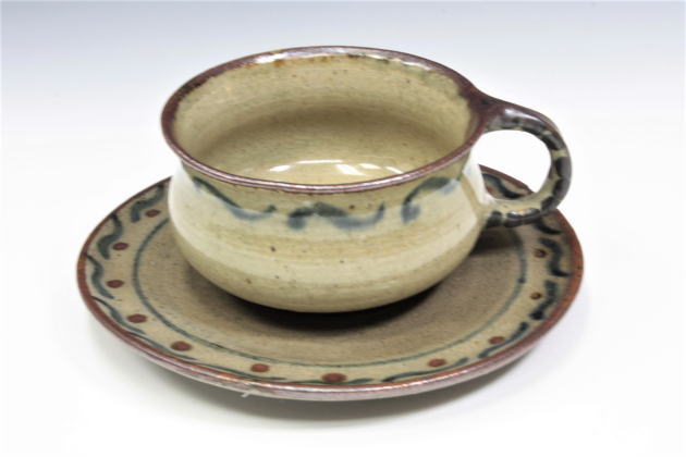 柳瀬美術店 / バーナード・リーチ 「呉須絵珈琲器」濱田晋作箱